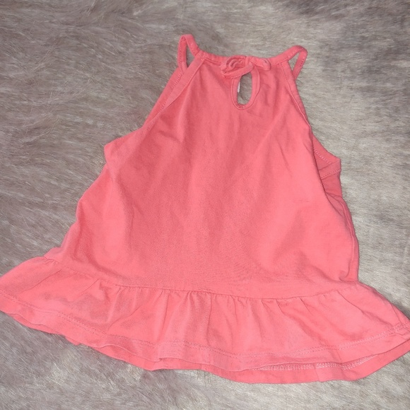 Real Love • GIRLS • toddler • Coral Peplum Tank RlTop It's cool to be me 3T - Picture 4 of 6